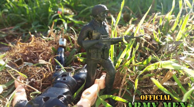 First Real Life Army Men videogame printed 3D model