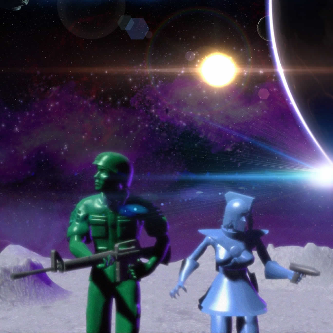 Wallpaper Sarge & Tina Tomorrow