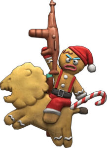 Army Men Strike Gingerbread man