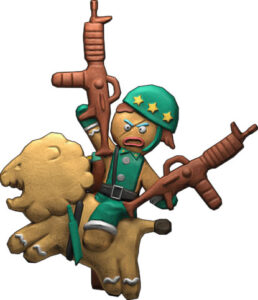 Army Men Strike Gingerbread man X