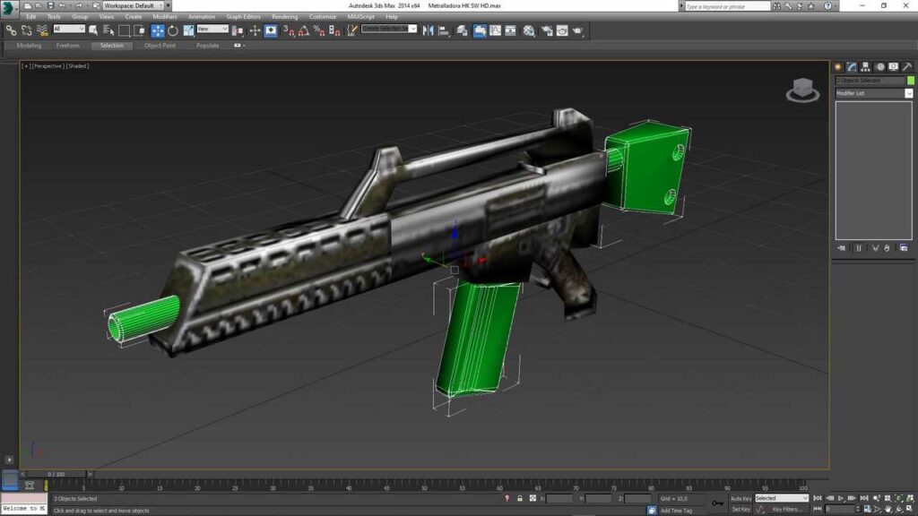 Weapon 3D modelling Weapon 3D modelling