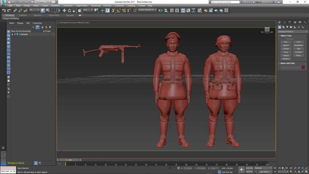 3D Studio Max Clay