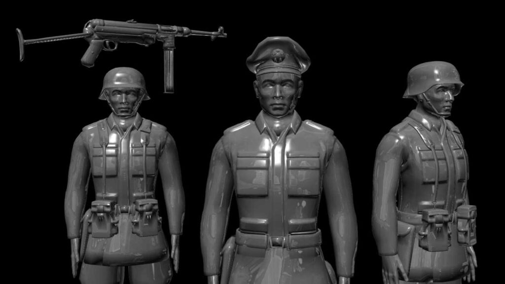 Army Men Grey Army Men