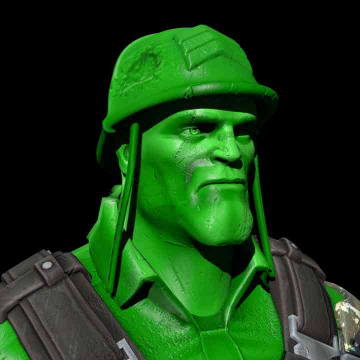 Army Men Sarge Hawk beard 2