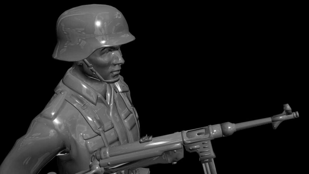 Grey Plastic Soldier