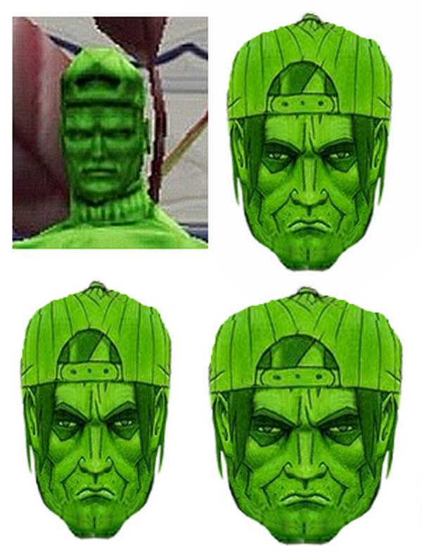 Designing Bullseye using the frontal in-game 3D model Designing Bullseye using the frontal in-game 3D model