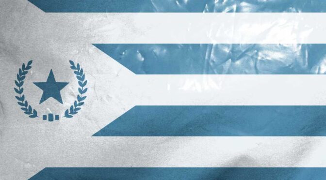 Cyan Nation Flag Army Men