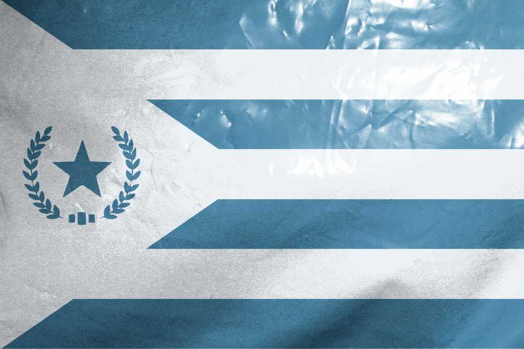 Cyan Nation Flag Army Men