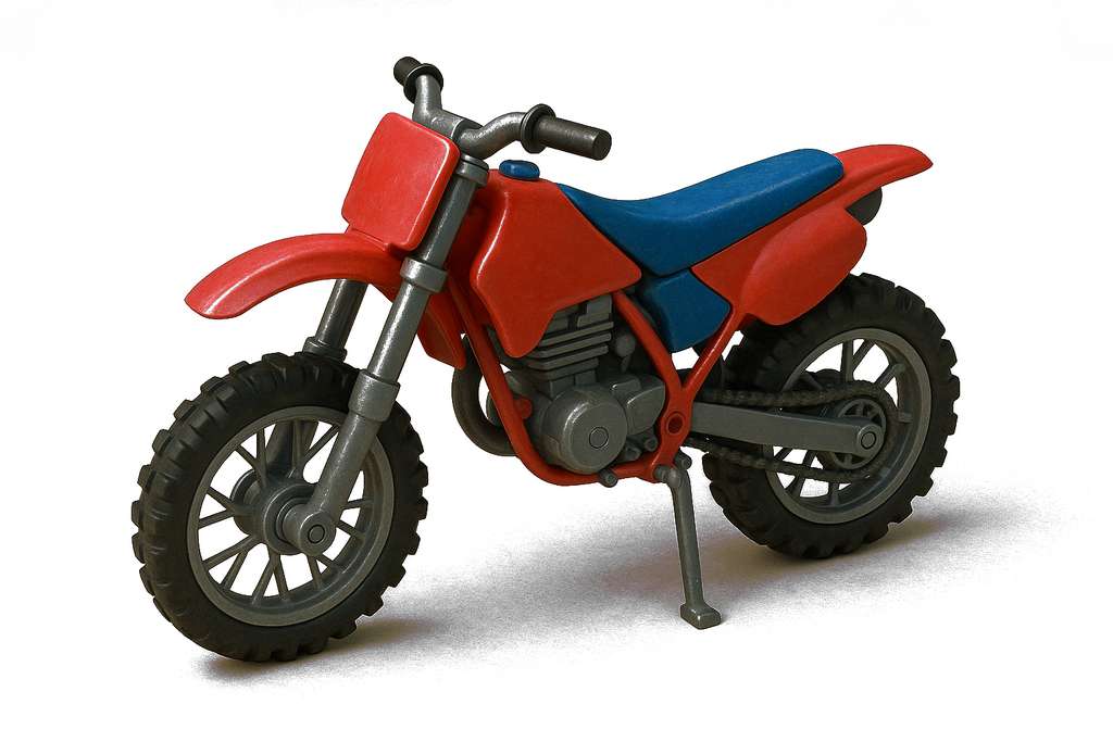 The Biker's Red Motocross Toy Bike